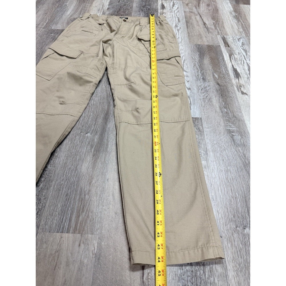 CQR Tactical Cargo Pants Men's 30x34 Khaki Ripstop Utility Hiking Workwear - Picture 6 of 7